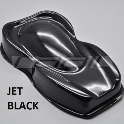 metallic jet black car paint
