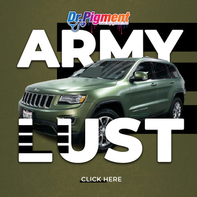 Army Lust - Pearl mica pigments. - Great for Raail, Plasti Dip, Auto Paint, Resin and Slime. Vinyl Wrap. Liquid Wrap. Dipyourcar