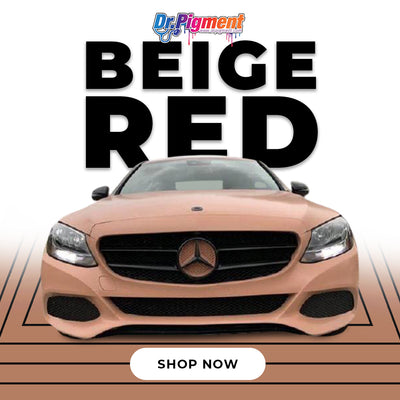 Beige Red - Pearl mica pigments. - Great for Raail, Plasti Dip, Auto Paint, Resin and Slime. Vinyl Wrap. Liquid Wrap. Dipyourcar