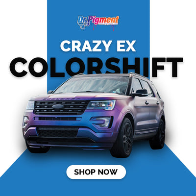   Crazy Ex Colorshift - Pearl mica pigments. - Great for Raail, Plasti Dip, Auto Paint, Resin and Slime. Vinyl Wrap. Liquid Wrap. Dipyourcar