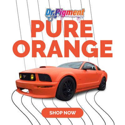 Pure Orange - Pearl mica pigments. - Great for Raail, Plasti Dip, Auto Paint, Resin and Slime. Vinyl Wrap. Liquid Wrap. Dipyourcar