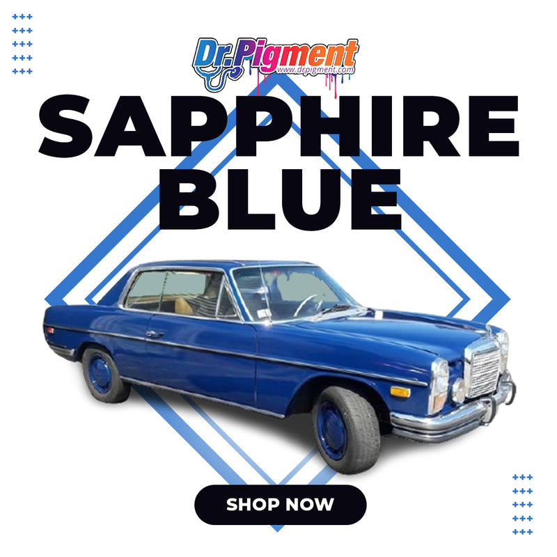 Sapphire Blue- Pearl mica pigments. - Great for Raail, Plasti Dip, Auto Paint, Resin and Slime. Vinyl Wrap. Liquid Wrap. Dipyourcar