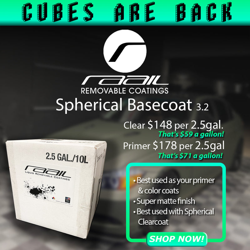 Raail Basecoat Cubes - 2.5 Gallons