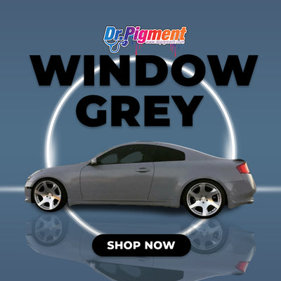 DrPigment Window Grey – Great for Raail, Plasti Dip, Auto Paint, Resin and Slime