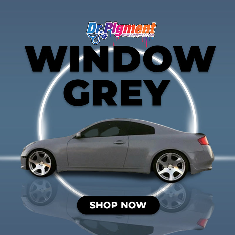 DrPigment Window Grey – Great for Raail, Plasti Dip, Auto Paint, Resin and Slime
