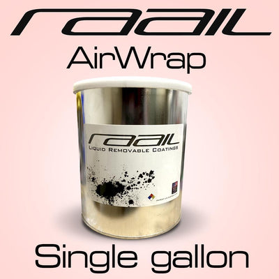 AirWrap DIY Kit - Dark Grey Base/Clear physical Raail Single Gallon (Clear) 