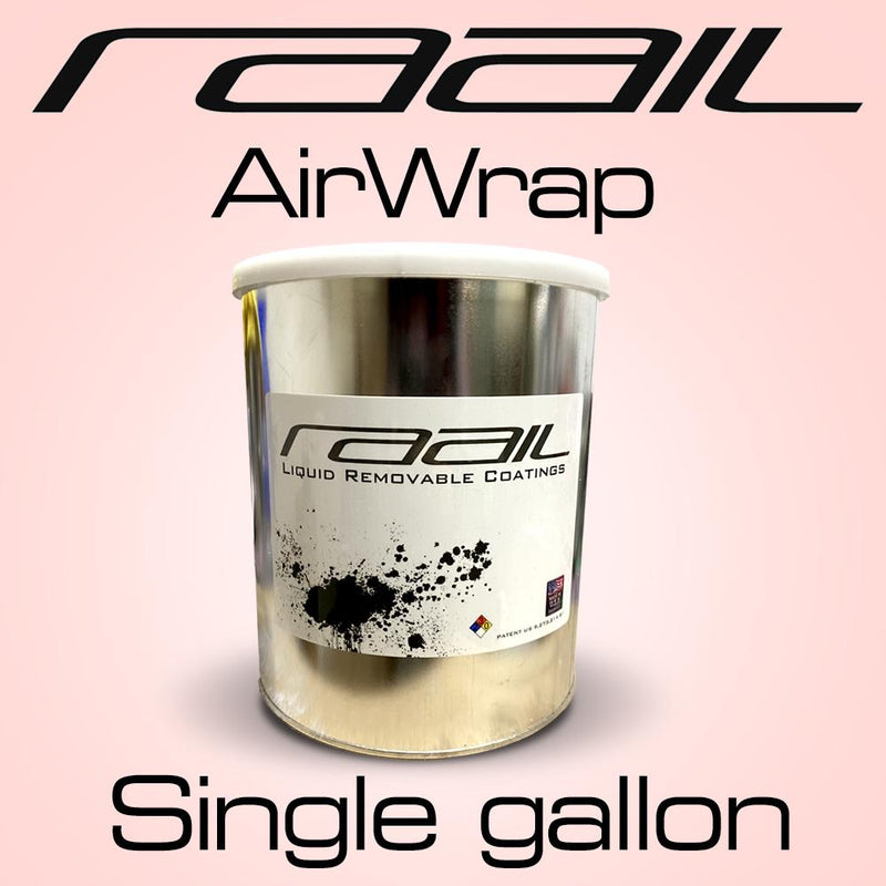 AirWrap DIY Kit - Light Grey Base/Clear physical Raail Single Gallon (Clear) 
