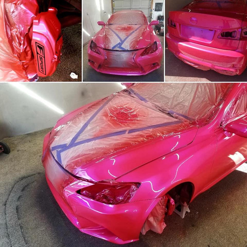  Pink Poison (Red Base) - Pearl mica pigments. - Great for Raail, Plasti Dip, Auto Paint, Resin and Slime. Vinyl Wrap. Liquid Wrap. Dipyourcar