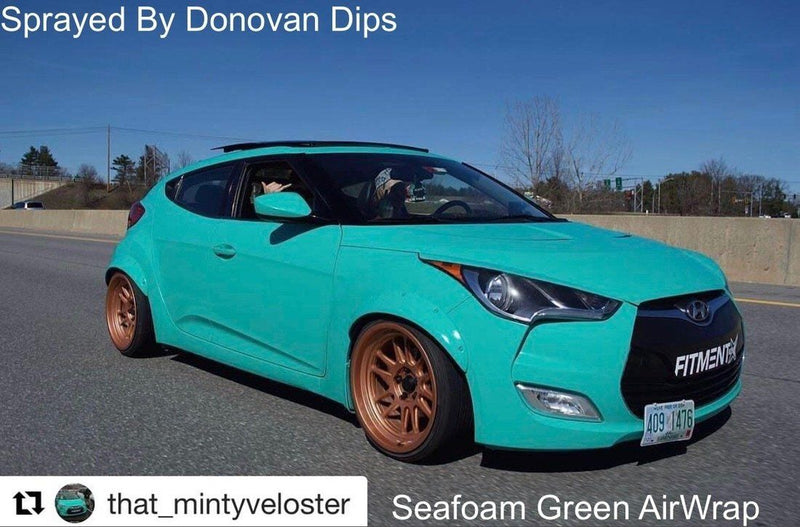 Spherical Clearcoat – Peelable paint liquid wrap. Dipyourcar AutoFlex Seafoam Green