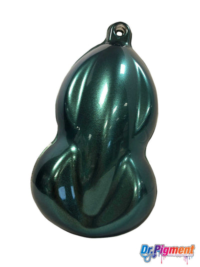 Spherical Clearcoat – Peelable paint liquid wrap. Dipyourcar AutoFlex Sparkle Blue Green (Black Base)