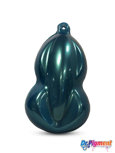 Spherical Clearcoat – Peelable paint liquid wrap. Dipyourcar AutoFlex Sparkle Blue Green (Light Blue Base)